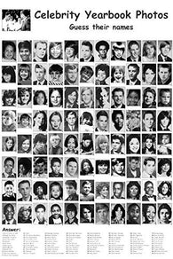 CELEBRITY YEARBOOK PHOTOS POSTER Amazing RARE HOT NEW 24x36