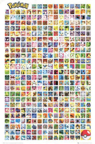 POKEMON POSTER Amazing Cast Collage RARE HOT NEW 24X36